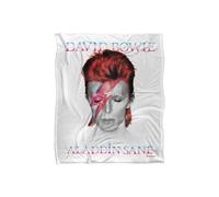 David Bowie Glass Spider Tour Ticket Silky Touch Super Soft Throw Blanket 152 X 127 cm in White David Bowie White 152 X 127 cm