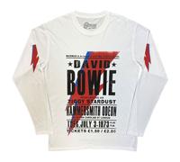 David Bowie Hammersmith Odeon White Long Sleeve T-Shirt | Size: Medium David Bowie White M