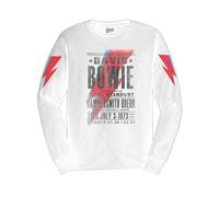 David Bowie Hammersmith Odeon White Long Sleeve T-Shirt | Size: Small David Bowie White S