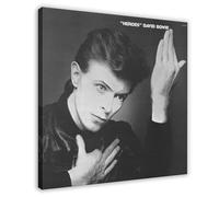 David Bowie Heroes Album Cover Music Poster Canvas Posters Frame-style 12x12inch(30x30cm)