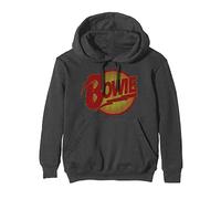 David Bowie Hoodie Vintage Diamond Dogs Logo Official Charcoal Grey Pullover Medium