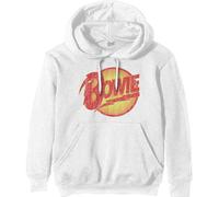 David Bowie - Vtge Diamond Dogs Logo White - Hoodie S