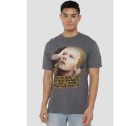 David Bowie Hunky Dory Circle Unisex T Shirt, Charcoal David Bowie Charcoal XL