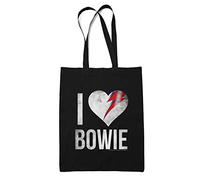 David Bowie I Love Bowie Tote Bag Black One Size