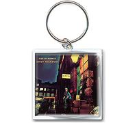 David Bowie Key Ring Keychain Ziggy Stardust Nue Official Metal One Size, black, One Size