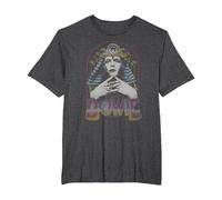 David Bowie - King TUT T-Shirt, Men's Big and Tall, Dark Heather Grey, 3X Tall
