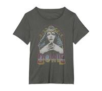 David Bowie - King TUT T-Shirt, Women's Plus, Asphalt Grey, 1X
