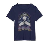 David Bowie - King TUT T-Shirt, Women's Plus, Navy Blue, 1X