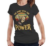 David Bowie Labyrinth Tshirt The Babe with The Power Semi Fitted Ladies - M Black