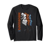 David Bowie - Low Long Sleeve T-Shirt, Adult Unisex, Black, Small