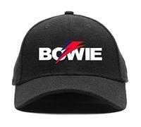 David Bowie Men's Aladdin Sane Bolt Logo Baseball Cap Black