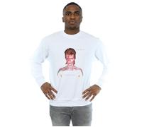 David Bowie Men's Aladdin Sane Version Sweatshirt in White | Size: Large David Bowie White L
