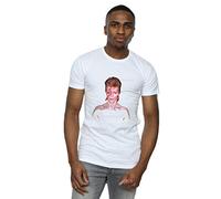David Bowie Men's Aladdin Sane Version T-Shirt White X-Large