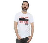 David Bowie Men's Black Tie White Noise T-Shirt White XX-Large