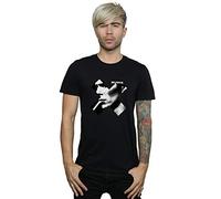 Absolute Cult David Bowie Men's Cross Smoke T-Shirt Black Large