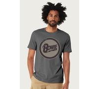 David Bowie Men's Diamond Dogs Black Badge T-Shirt in Charcoal | Size: Medium David Bowie Charcoal M