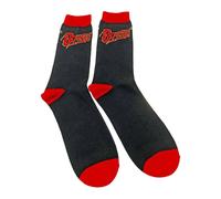 David Bowie Men's Flash Logo Ankle Socks in Black | Size: 4-7 David Bowie Black 4-7