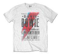 David Bowie Men's Hammersmith Odeon T-Shirt in White | Size: Large David Bowie White L
