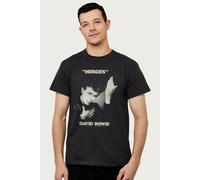 David Bowie Men's Heroes Album Cover T-Shirt in Black | Size: Medium David Bowie Black M