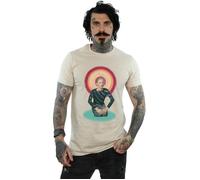 David Bowie Men's Kneeling Halo T-Shirt in Light Sand | Size: Small David Bowie Light Sand S