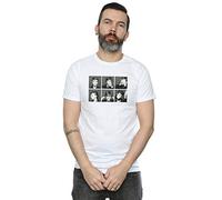 David Bowie Men's Photo Collage T-Shirt White Medium