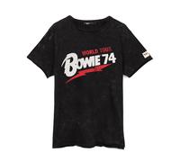 David Bowie Men's Short Sleeved T-Shirt | Black | Official Merch | Size: Small David Bowie Black S