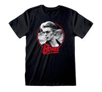 David Bowie Men's Smoking T-Shirt in Black | Size: Medium David Bowie Black M