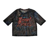 David Bowie Mesh Crop Top T Shirt 1978 World Tour Official Womens Black M