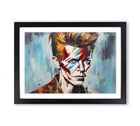 David Bowie No.4 Framed Wall Art Print, Ready to Hang Picture for Living Room Bedroom Home Office, Black A2 (66 x 48 cm)