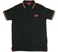 David Bowie Polo shirt -XL- Flash Logo Black