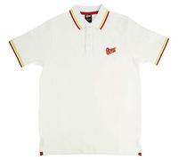 (XL, White) David Bowie Flash Logo Polo Shirt