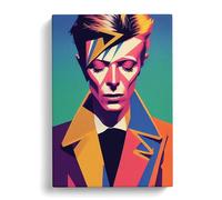 David Bowie Portrait Vol.1 Canvas Print | Gallery Wrapped 30mm Frame Wall Art | 30x20 inches | Ready to Hang | Modern People Picture | Living Room Bedroom Lounge Office