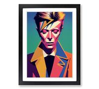 David Bowie Portrait Vol.1 Framed Print | A2 Black Framed Wall Art | Ready to Hang | Modern Nature Picture | Living Room Bedroom Lounge Office