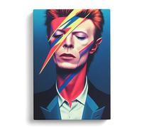 David Bowie Portrait Vol.3 Canvas Print | Gallery Wrapped 30mm Frame Wall Art | 30x20 inches | Ready to Hang | Modern People Picture | Living Room Bedroom Lounge Office