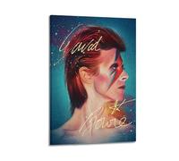 David Bowie Print Album Cover Signed Limited , Music Album Cover ,Pop Hip Hop Rap Singer Star Music Poster Aesthetic Canvas Wall Art for Girl And Boy Teens Dorm Decor 12x18inch(30x45cm) Frame-style