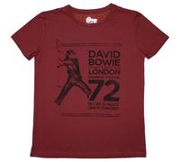 David Bowie Rainbow Theatre Women's T Shirt, red, XL