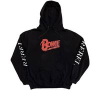 David Bowie Rebel Rebel Hoodie in Black | Size: Large David Bowie Black L