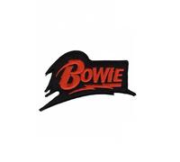David Bowie Red Patch Badge Embroidered Iron on Applique Patch Accessory