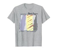 David Bowie - Scary Monsters Abstract T-Shirt, Men, Heather Grey, X-Large