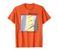 David Bowie - Scary Monsters Abstract T-Shirt, Men, Orange, X-Large