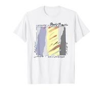 David Bowie - Scary Monsters Abstract T-Shirt, Men, White, 6X-Large