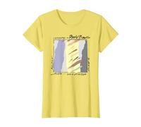 David Bowie - Scary Monsters Abstract T-Shirt, Women, Lemon Yellow, Large