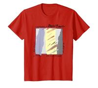 David Bowie - Scary Monsters Abstract T-Shirt, Youth, Red, Small
