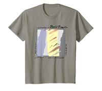David Bowie - Scary Monsters Abstract T-Shirt, Youth, Slate Grey, Medium