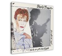 David Bowie Scary Monsters Album Cover Music Poster Canvas Poster Wall Art Decor Print Picture Paintings for Living Room Bedroom Decoration Frame-style 24x24inch(60x60cm)