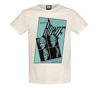 Amplified David Bowie Serious Moonlight Quad Vintage White T-Shirt -L