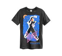 Amplified Unisex Adult Serious Moonlight David Bowie T-Shirt (XL) (Charcoal)