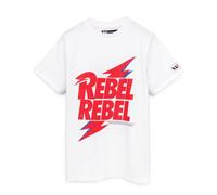 David Bowie Short Sleeved T-Shirt | Unisex Kids White | Official | Size: 9-10 Years David Bowie White 9-10 Years
