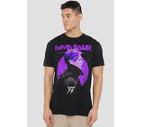David Bowie Side Profile 75 Logo Unisex T-Shirt, Black | Size: 3XL David Bowie Black 3XL