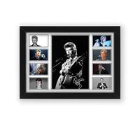 David Bowie Signed Poster Print - Limited Edition Autograph Fan Gift - Collectible Memorabilia Merchandise (Framed A4 (30x21cm))